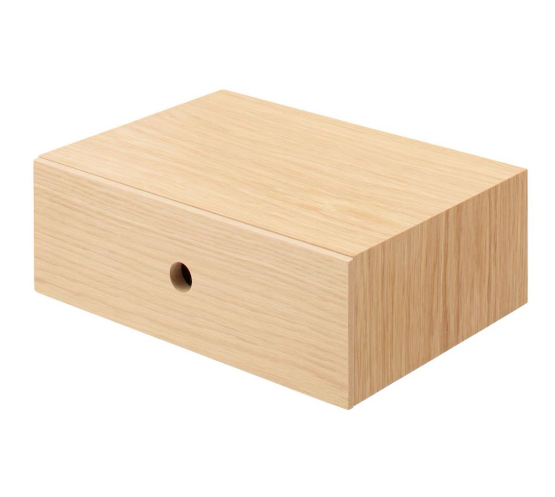 Oak Single-Drawer Box
