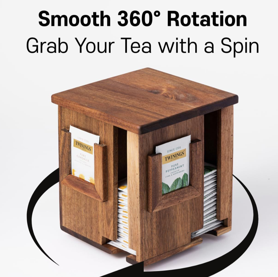 Rotating 360° Tea Box (Lazy Susan)
