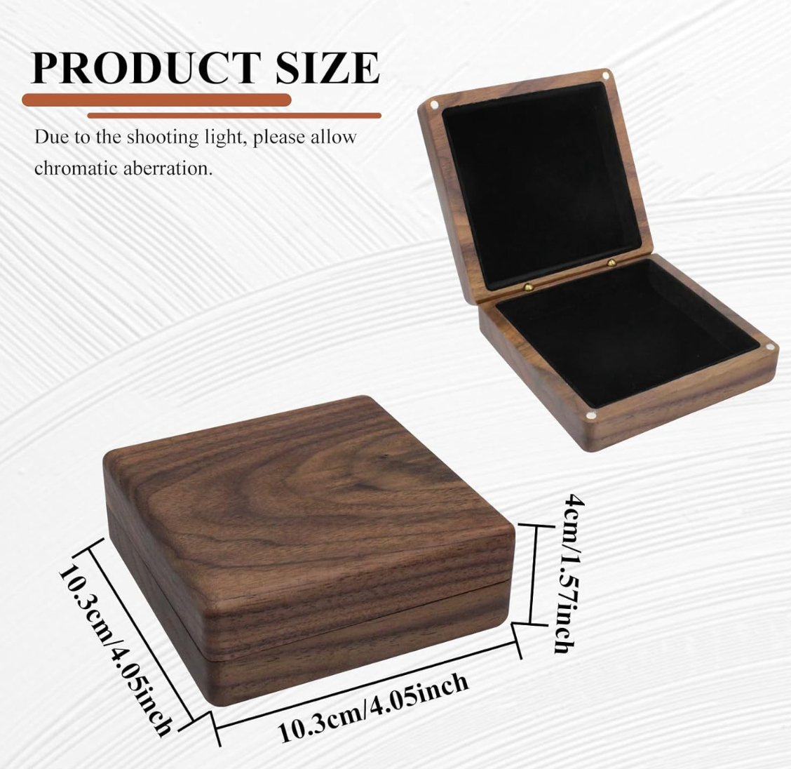 Walnut wooden box example 2